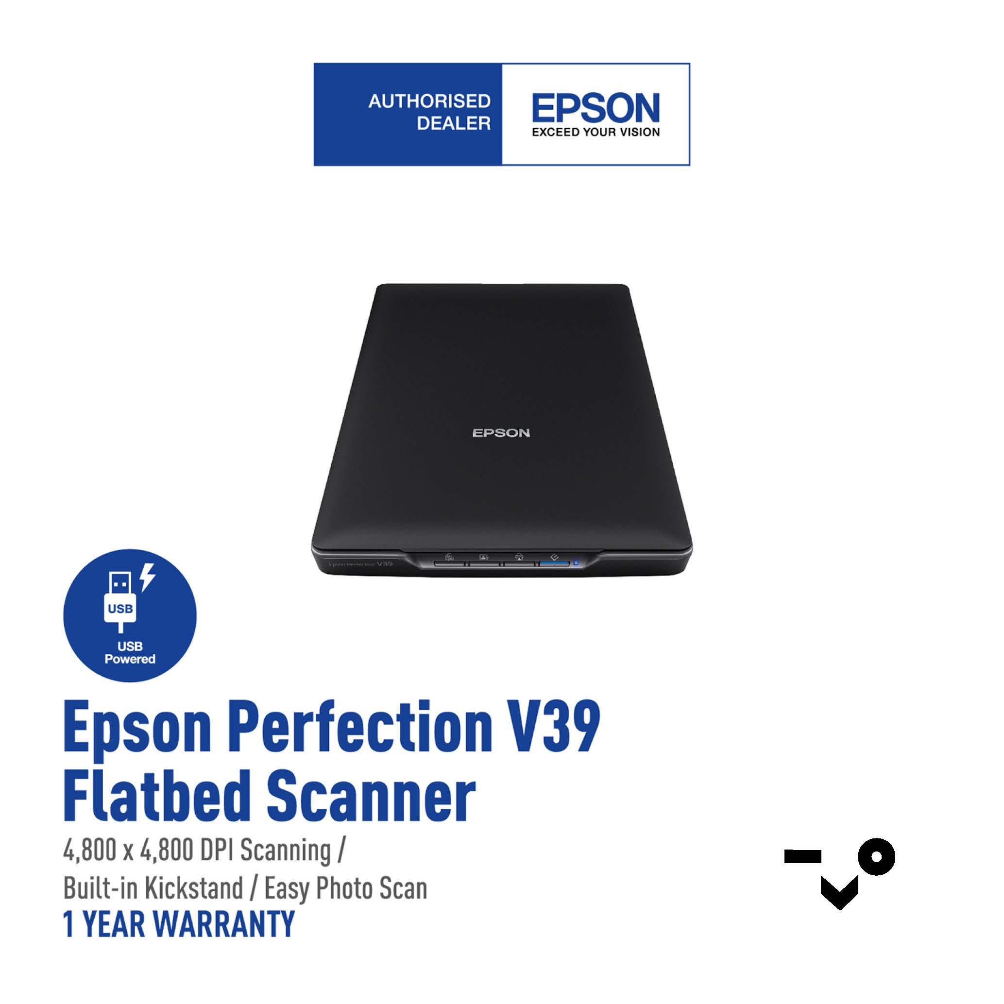 EPSON PERFECTION V39 FLATBED SCANNER